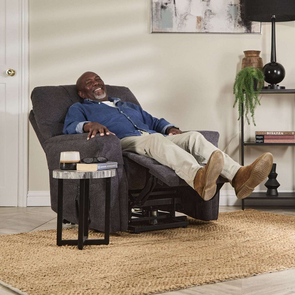 The Hamdon Rise & Recliner Chair | Dual Motor | Heat & Massage