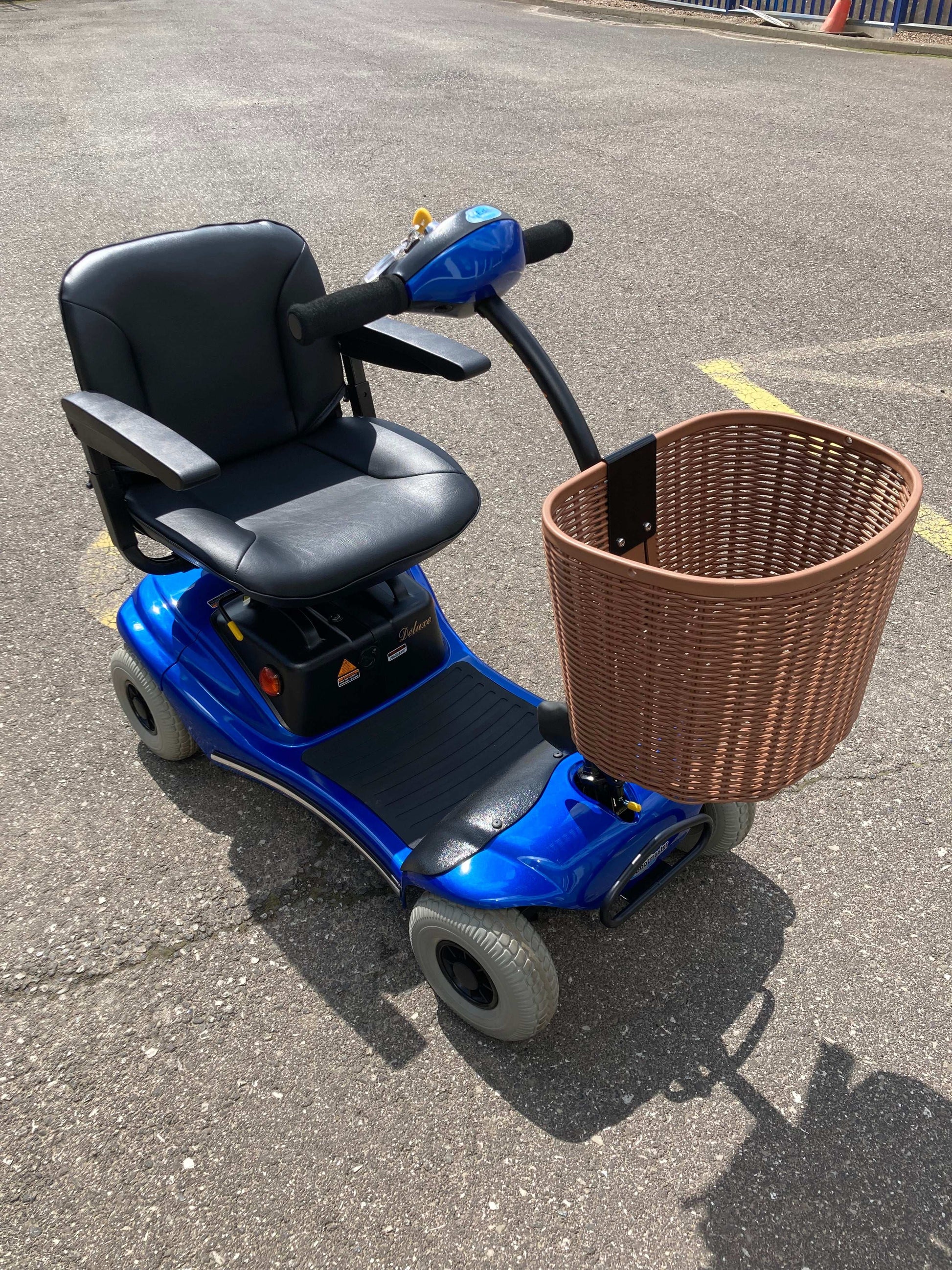 Roma Paris Blue Mobility Scooter Outside
