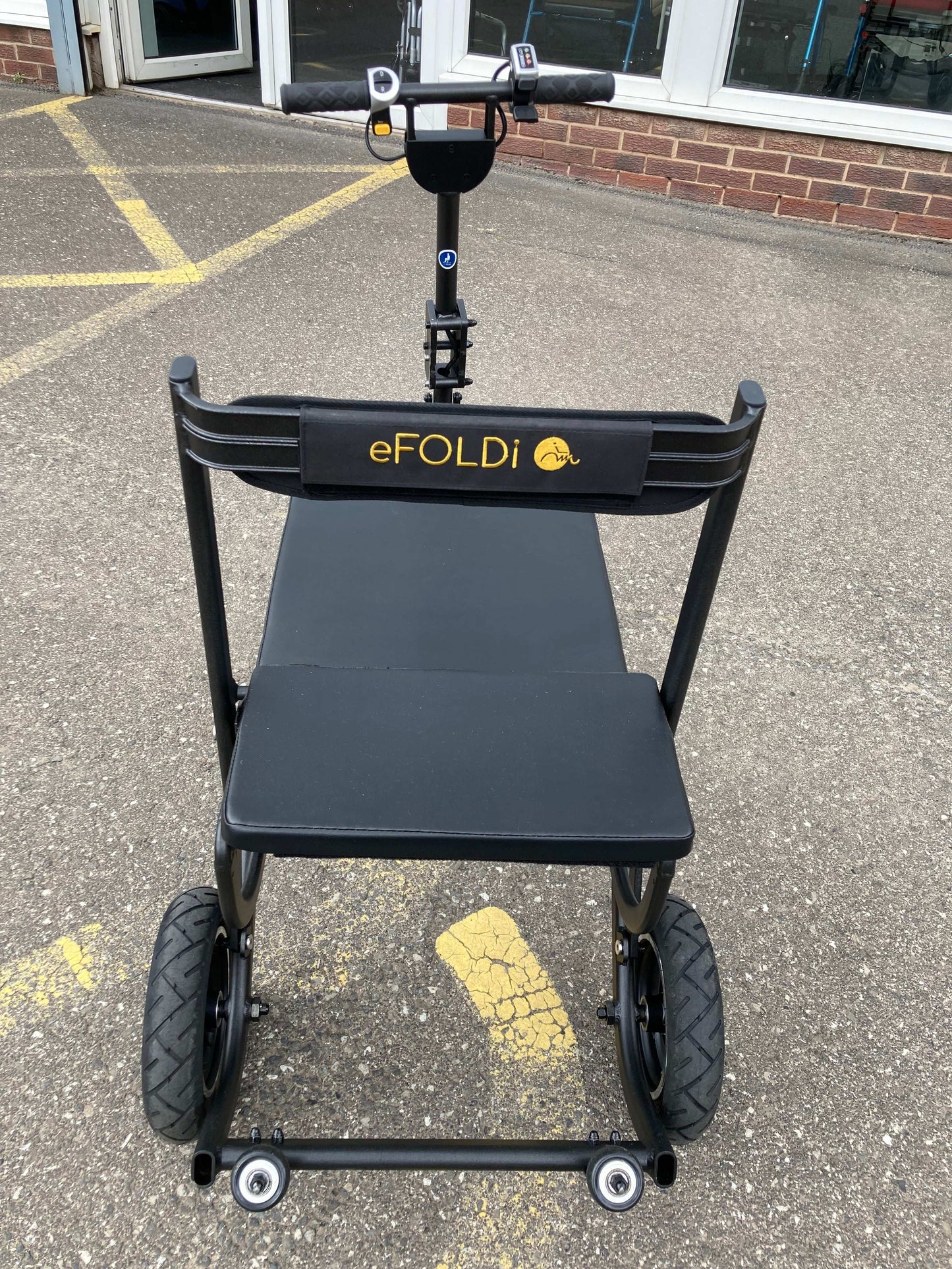 Back Of eFoldi Lite Mobility Scooter 