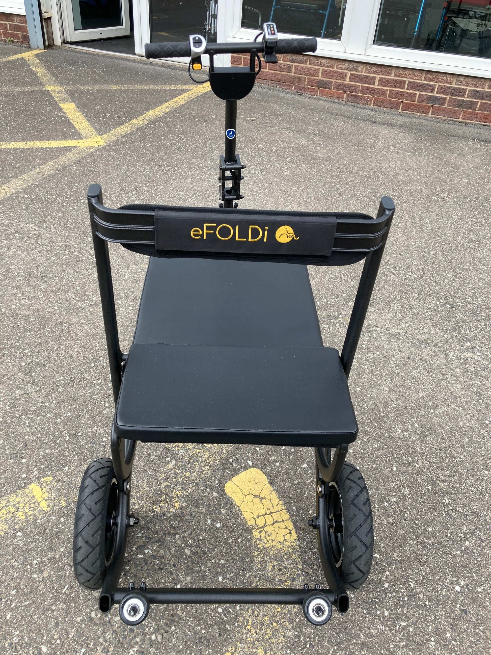 Back Of eFoldi Lite Mobility Scooter 
