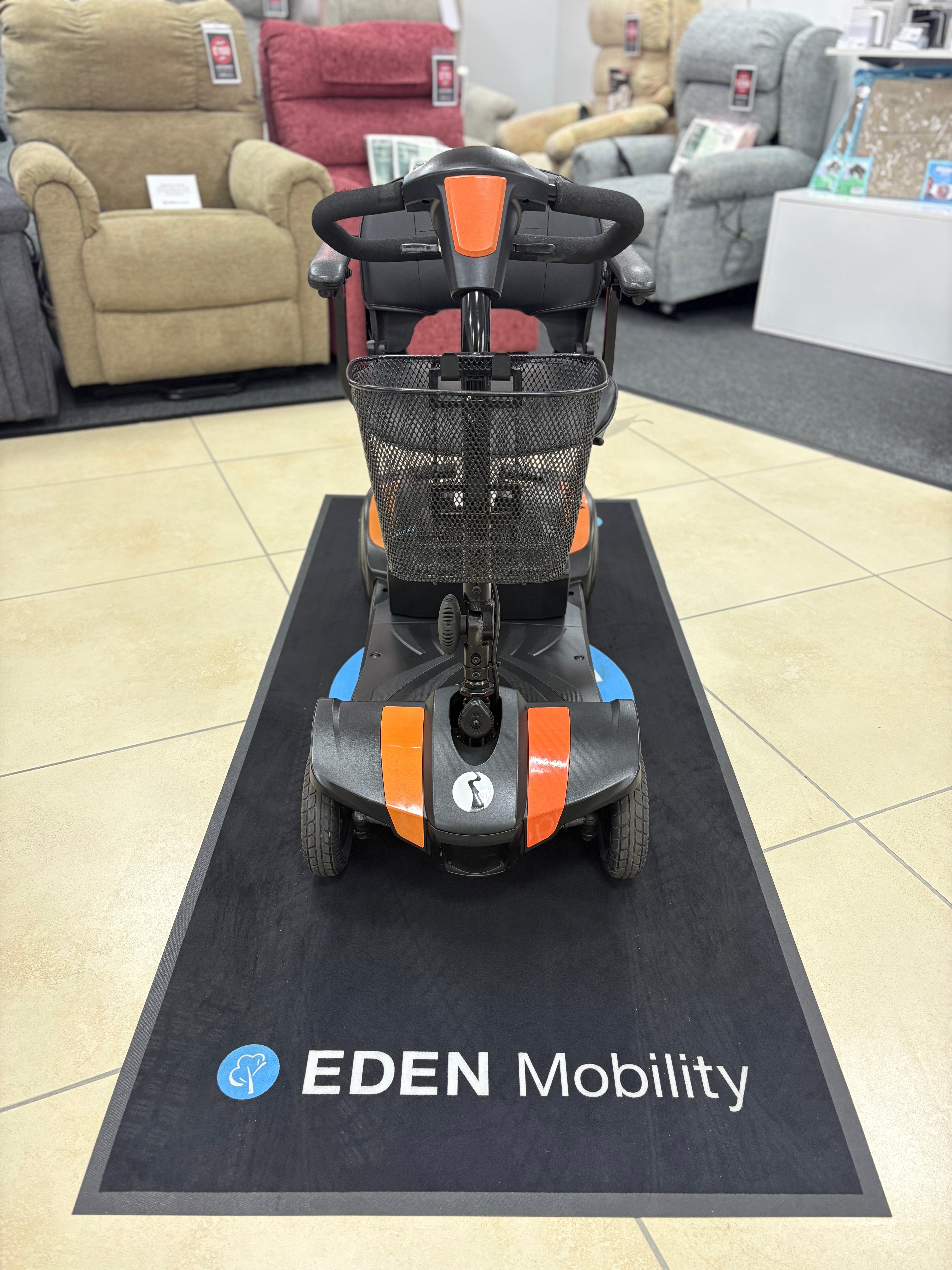 Rascal Veo Sport in Orange | Refurbished Scooter St Helens - Eden Mobility