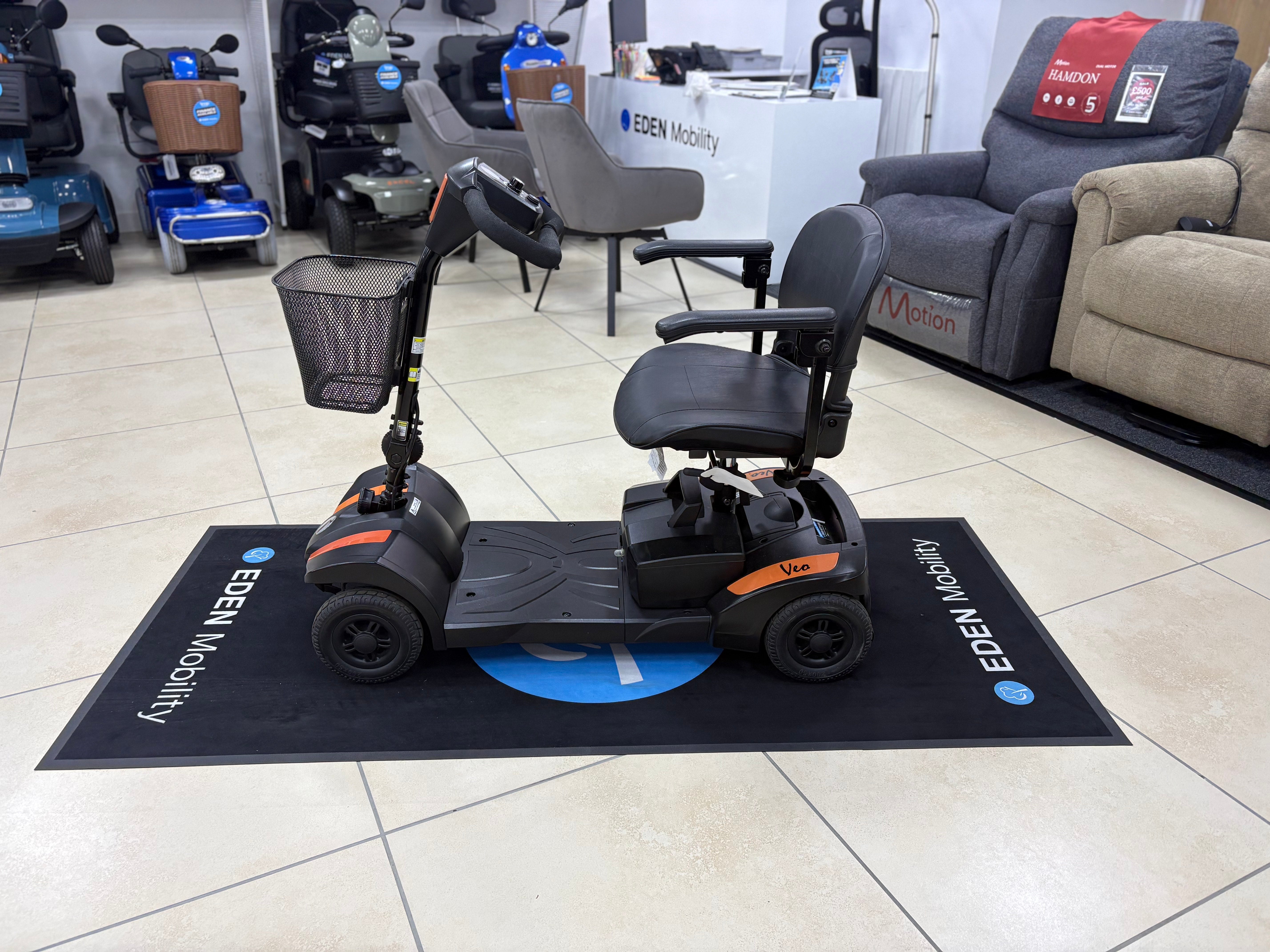 Rascal Veo Sport in Orange | Refurbished Scooter St Helens - Eden Mobility