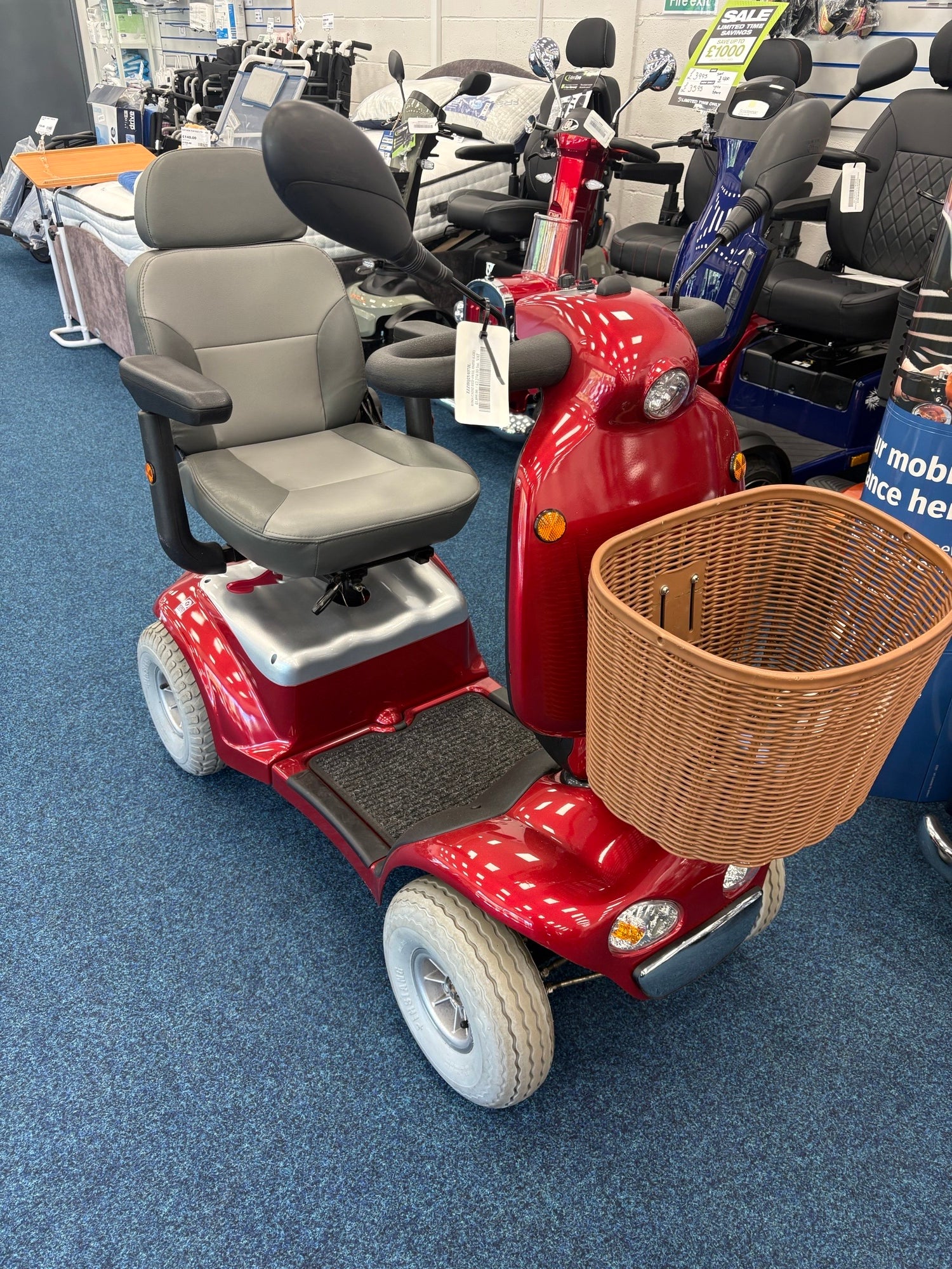 Roma Cadiz in Red | Refurbished Mobility Scooter Sheffield