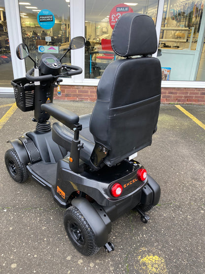 Excel Evo  Rear angled view (Black) - Eden Mobility