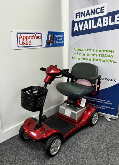 Kymco Comfort angle rear view (red) - Eden Mobility