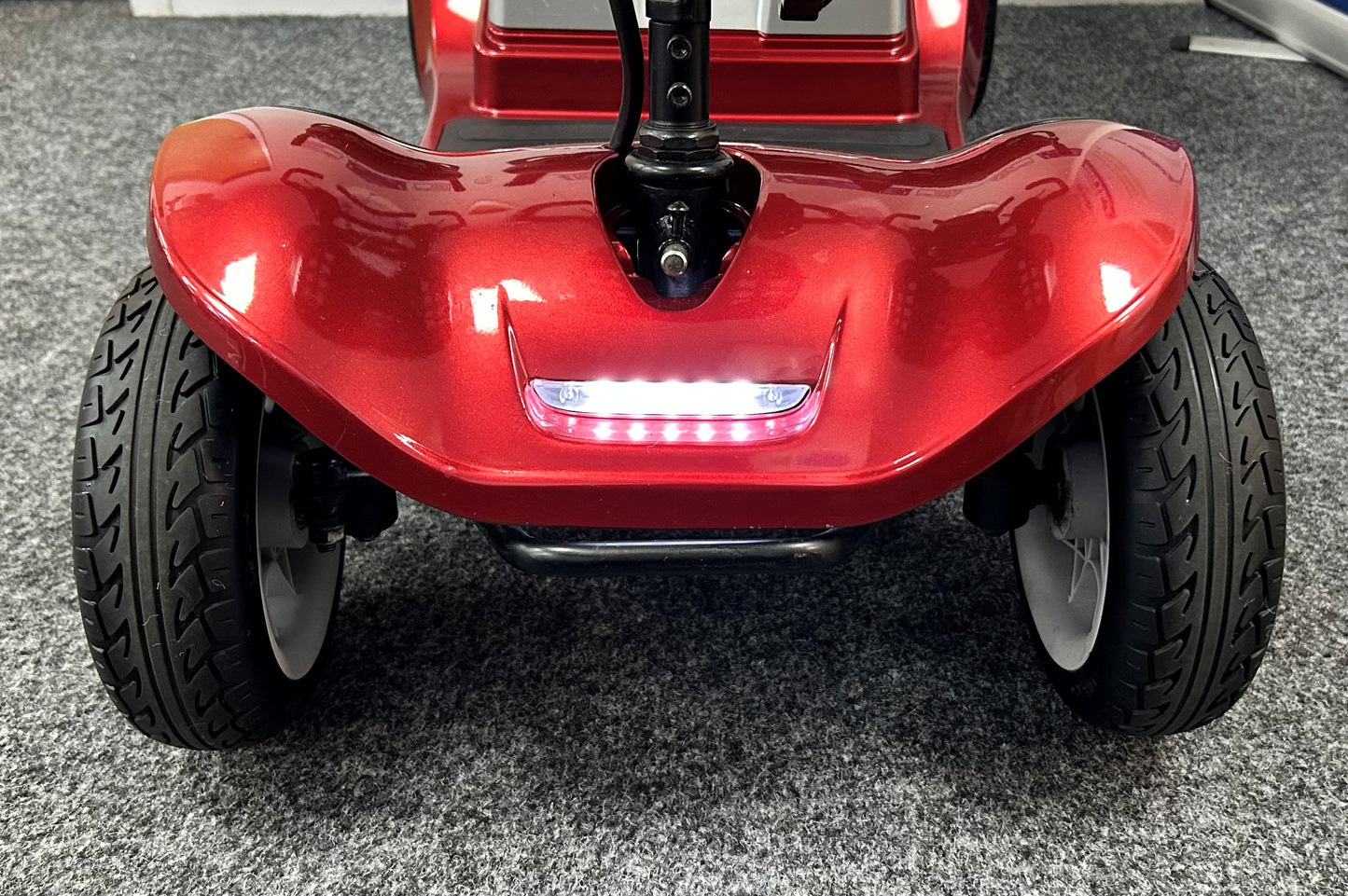 Kymco Comfort lower front view (red) - Eden Mobility