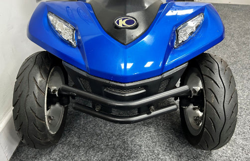 Kymco Maxer front view (Blue) - Eden Mobility
