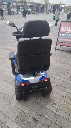 Kymco Maxer rear view (Blue) - Eden Mobility