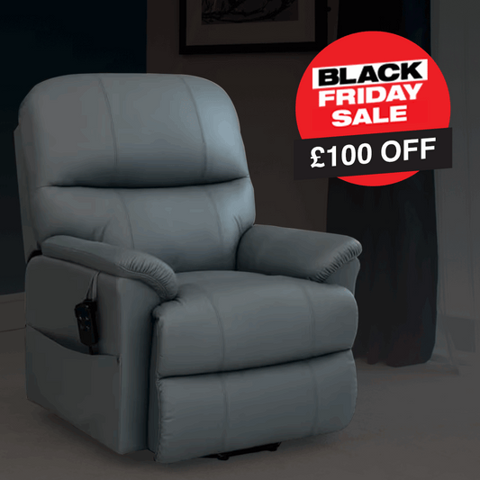 Black Friday sale banner £100 off The Lars Dual Motor Rise & Recline Chair