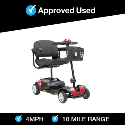 Livewell Jaunt  in Red | Refurbished Mobility Scooter Scunthorpe