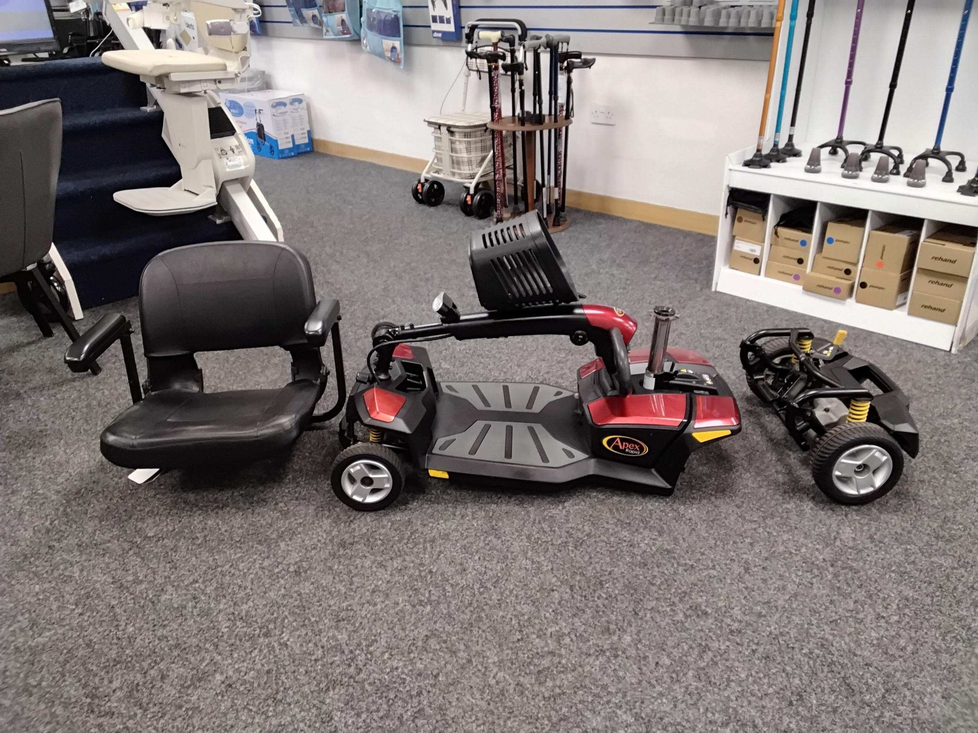 Pride Apex Rapid - Red | Chesterfield - Eden Mobility