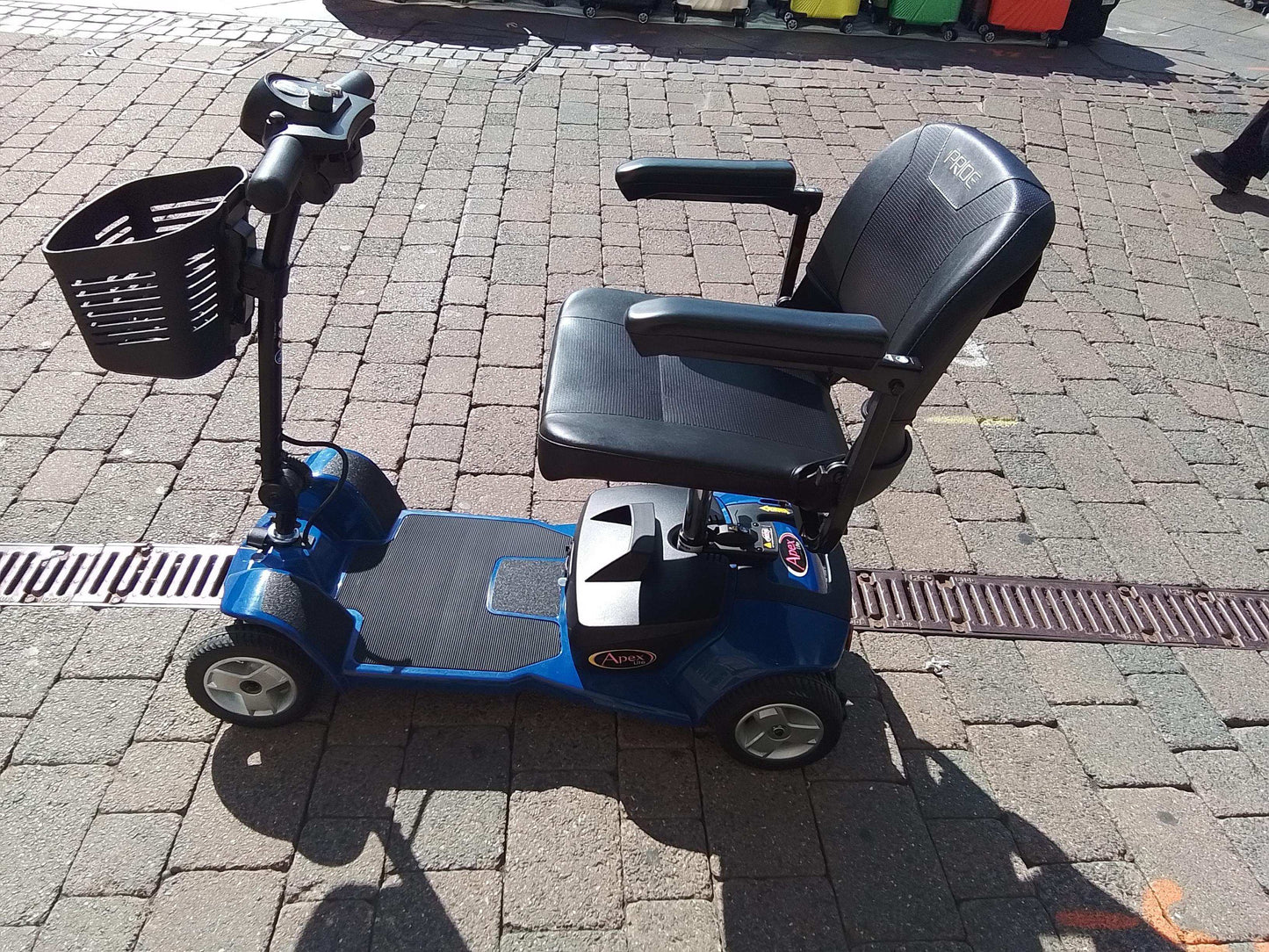 Sideview of Pride Apex Lite In Blue