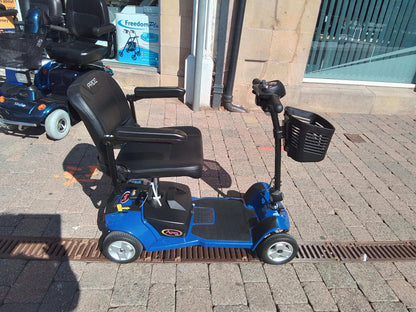 Side of Blue Pride Apex Lite Mobility Scooter