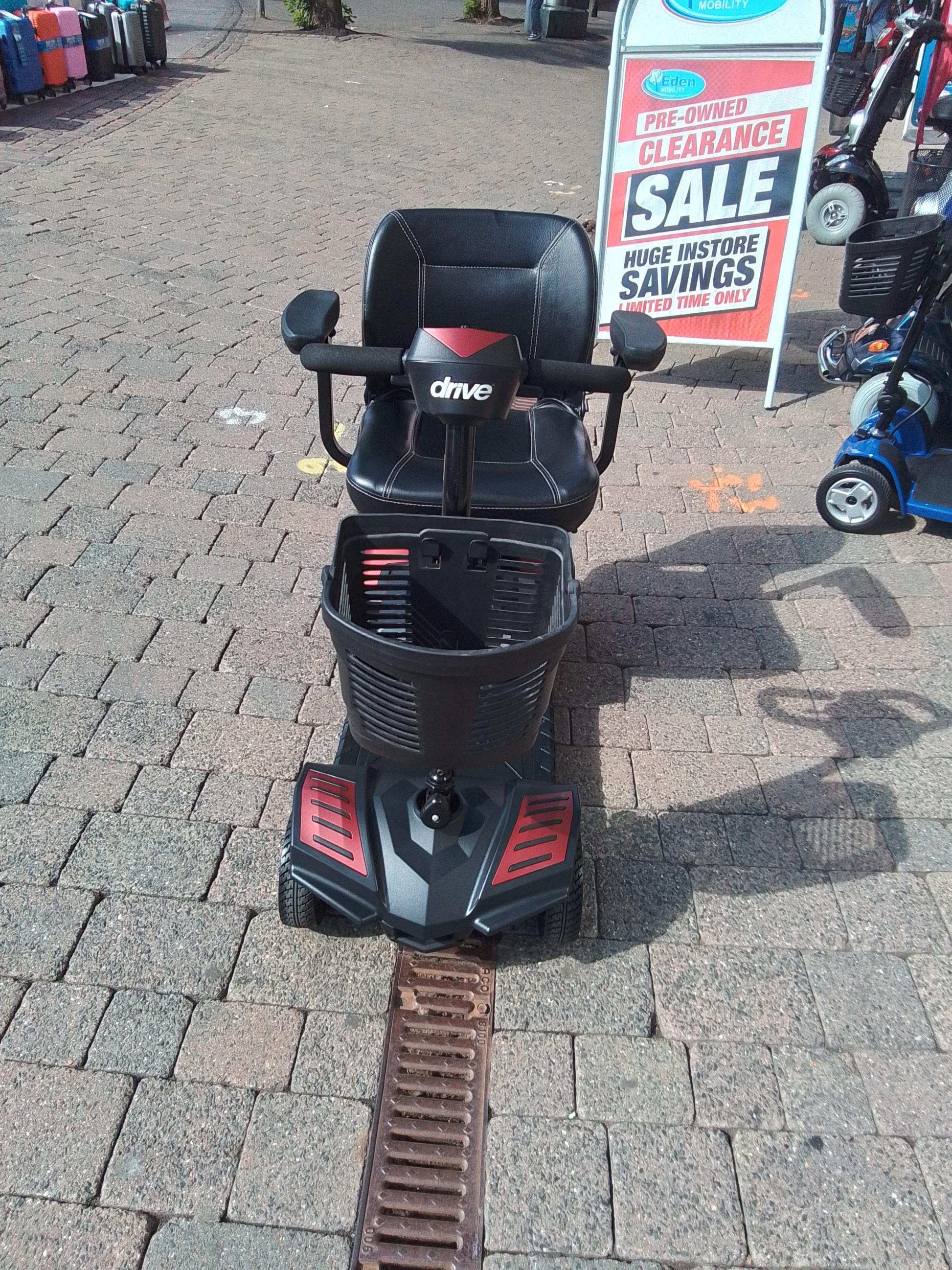 Drive Scout mobility scooter in Red