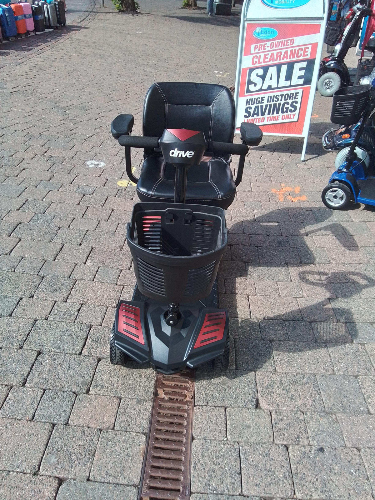 Drive Scout mobility scooter in Red