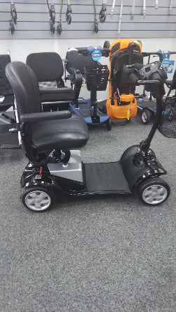 Kymco Comfort side view (black) - Eden Mobility