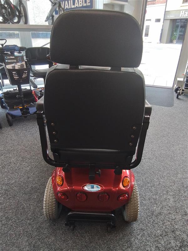 Back of Red Mobility Scooter