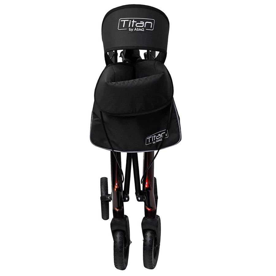 ABLE2 Titan Carbon Rollator In Red