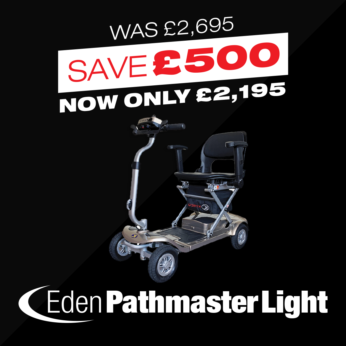 The Eden Pathmaster Light Mobility Scooter