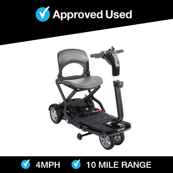 Pride Quest in Black | Refurbished Mobility Scooter Peterborough