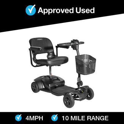 Pride Go Go Elite Traveller in Black | Refurbished Mobility Scooter Derby