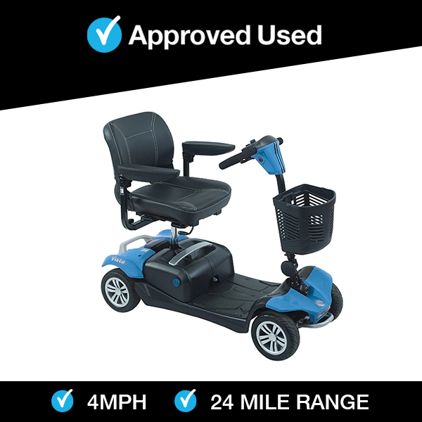 Rascal Vista in Blue | Refurbished Scooter Stockport - Eden Mobility