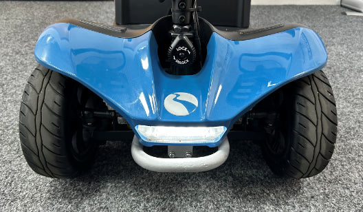Rascal vista front bottom view (blue) - Eden Mobility