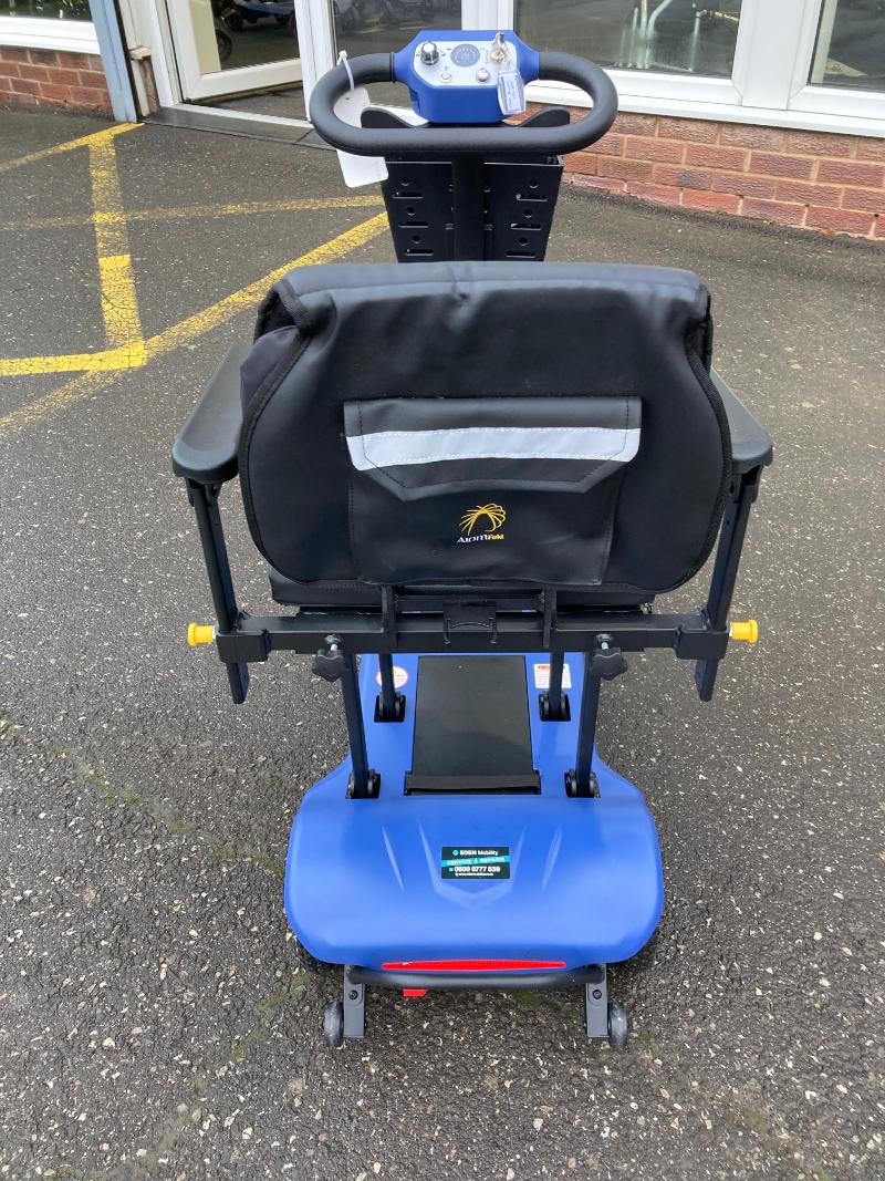 Rear View Reconditioned Blue Scooter Barnsley (Scooterpac)
