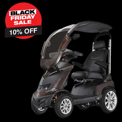 The Royale 4 8mph Mobility Scooter With Canopy