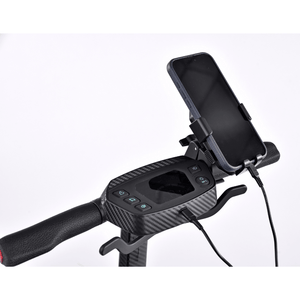 S-50 Carbon - Controls with phone holder view