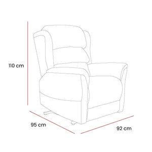 Sanford Wall Hugger Riser Recliner | Dual Motor