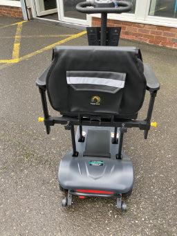 Scooterpac Atom rear view (black) - Eden Mobility