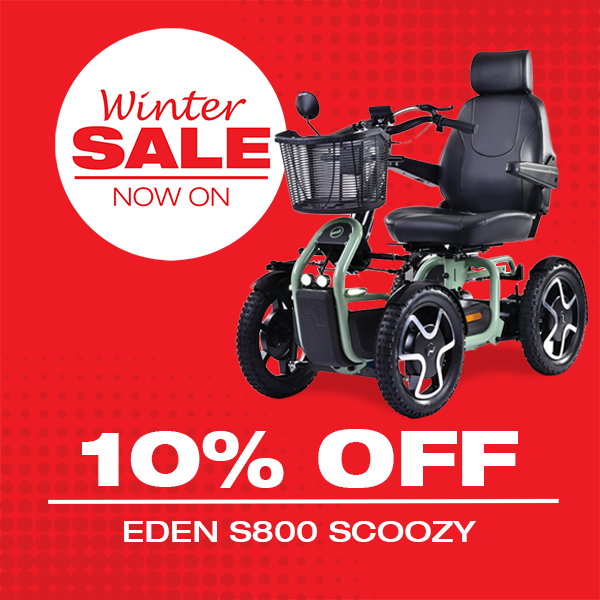 The Eden S800 Scoozy Advanced Suspension Mobility Scooter