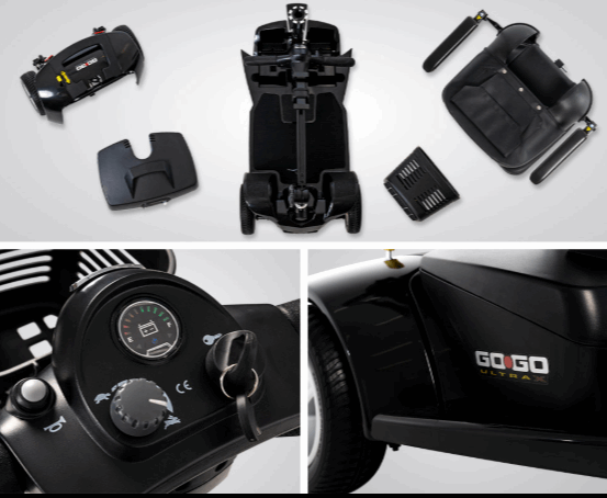 Pride GoGo Ultra 4mph Boot Mobility Scooter - Eden Mobility