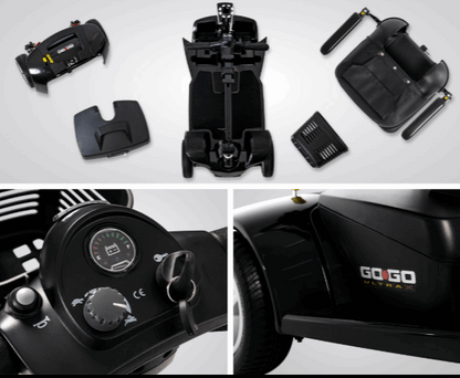 Pride GoGo Ultra 4mph Boot Mobility Scooter - Eden Mobility