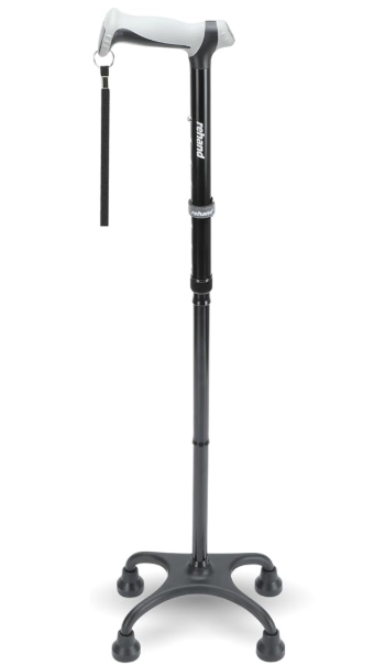 Rehand Height Adjustable, Folding Walking Stick | Air Cushion & Wide Base - Eden Mobility