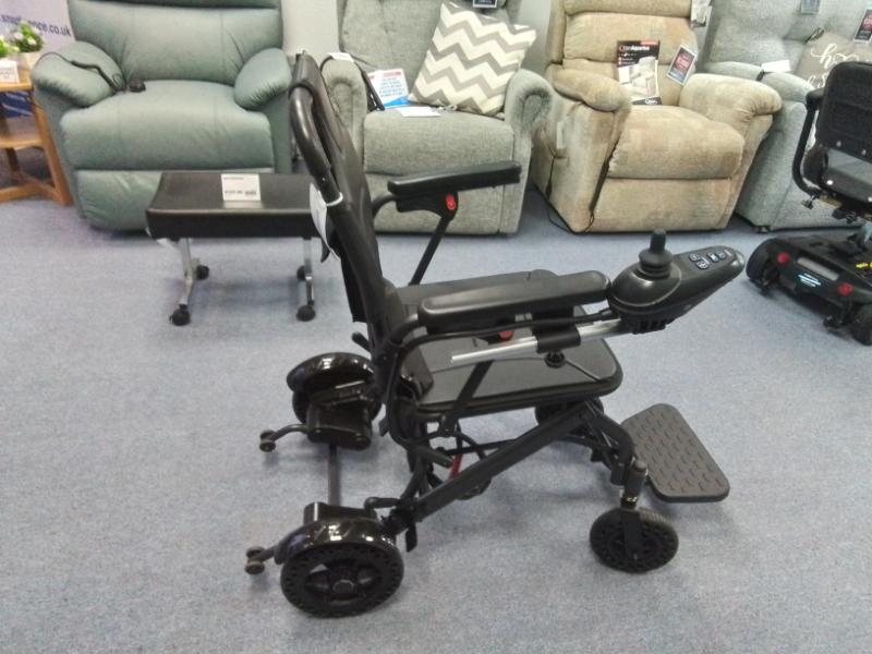 Side View Reconditioned Black Powerchair Barnsley (Derby)
