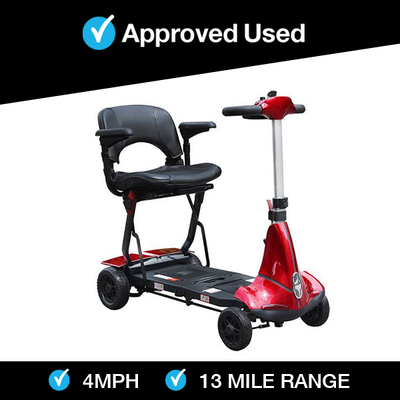 Solax Mobi + in Red | Refurbished Mobility Scooter Bridlington