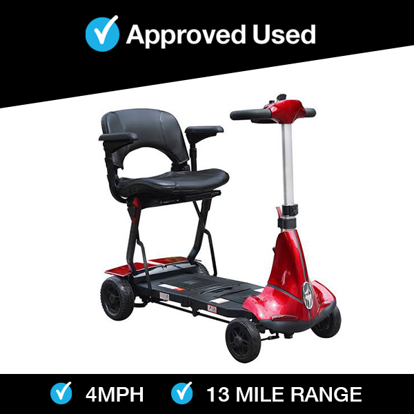 Solax Mobi + in Red | Refurbished Mobility Scooter Bridlington