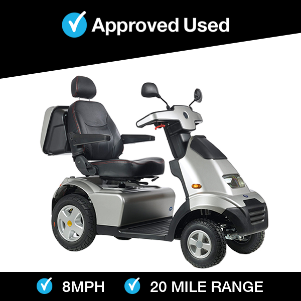 TGA Breeze in silver | Refurbished Scooter Stockport - Eden Mobility