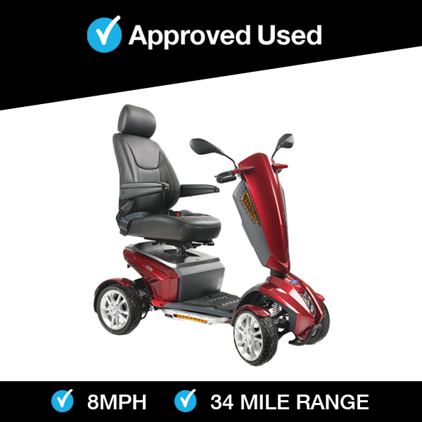 TGA Vista S in Red | Refurbished Scooter Derby - Eden Mobility