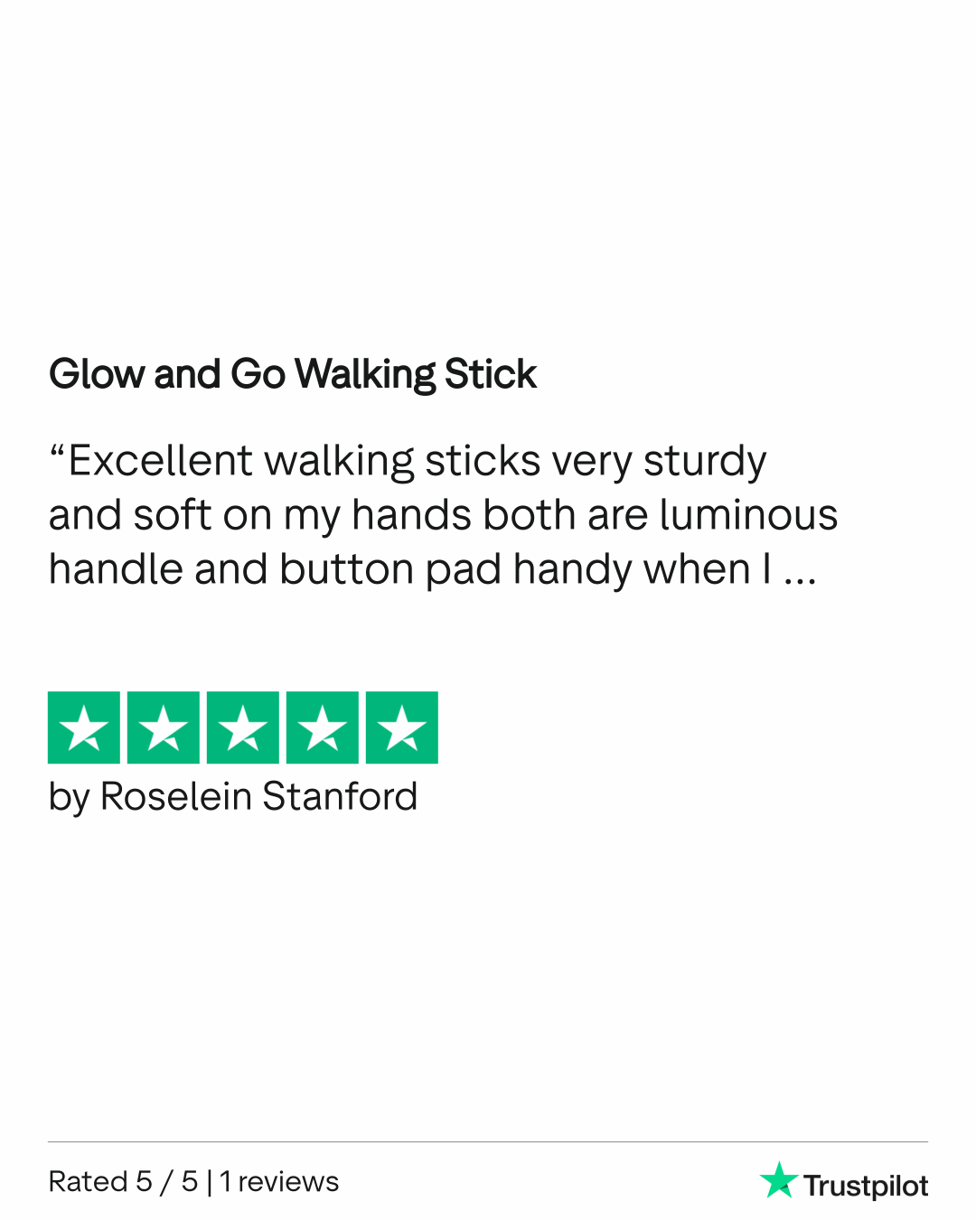 Glow and Go Walking Stick - Eden Mobility