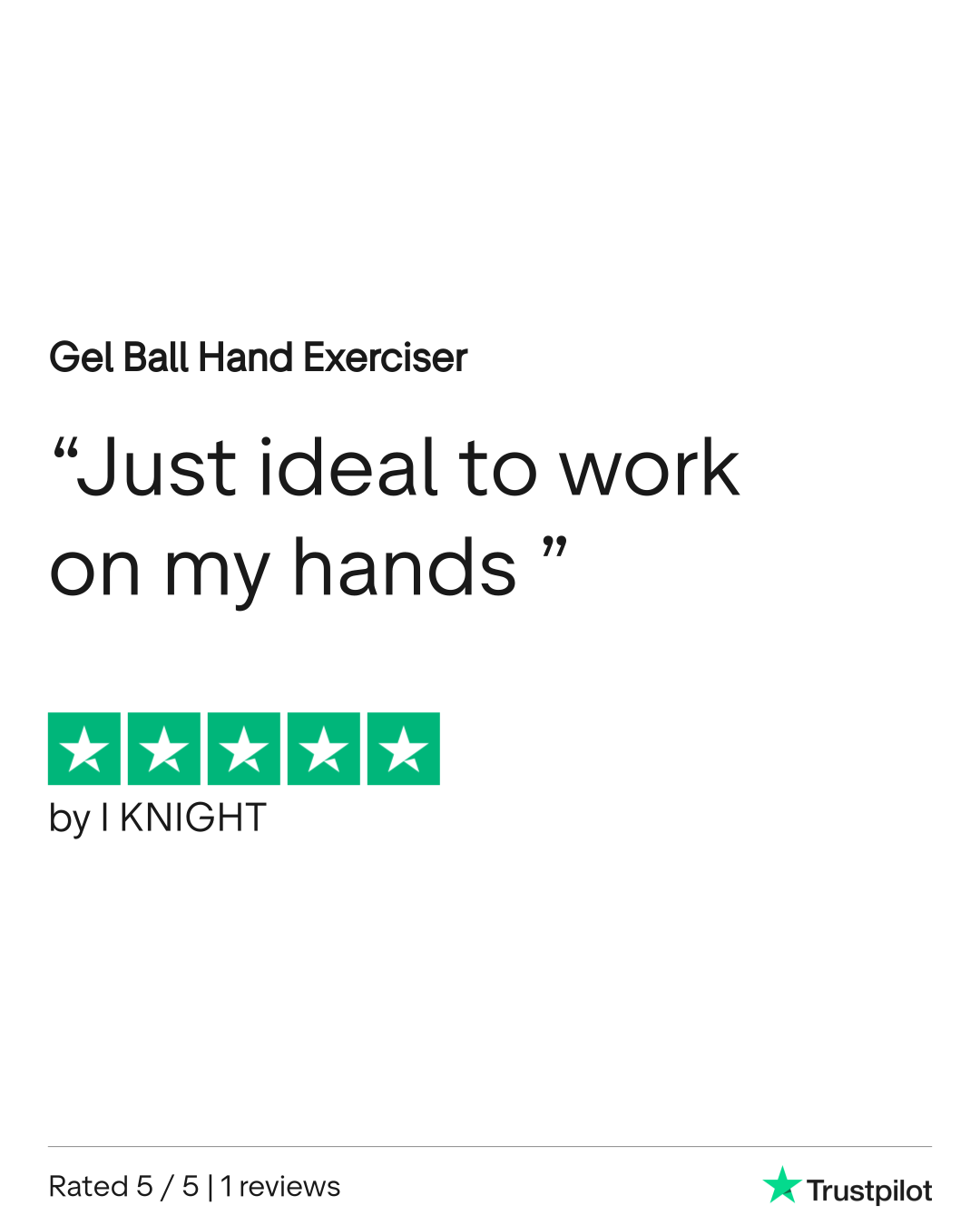 Gel Ball Hand Exerciser - Eden Mobility
