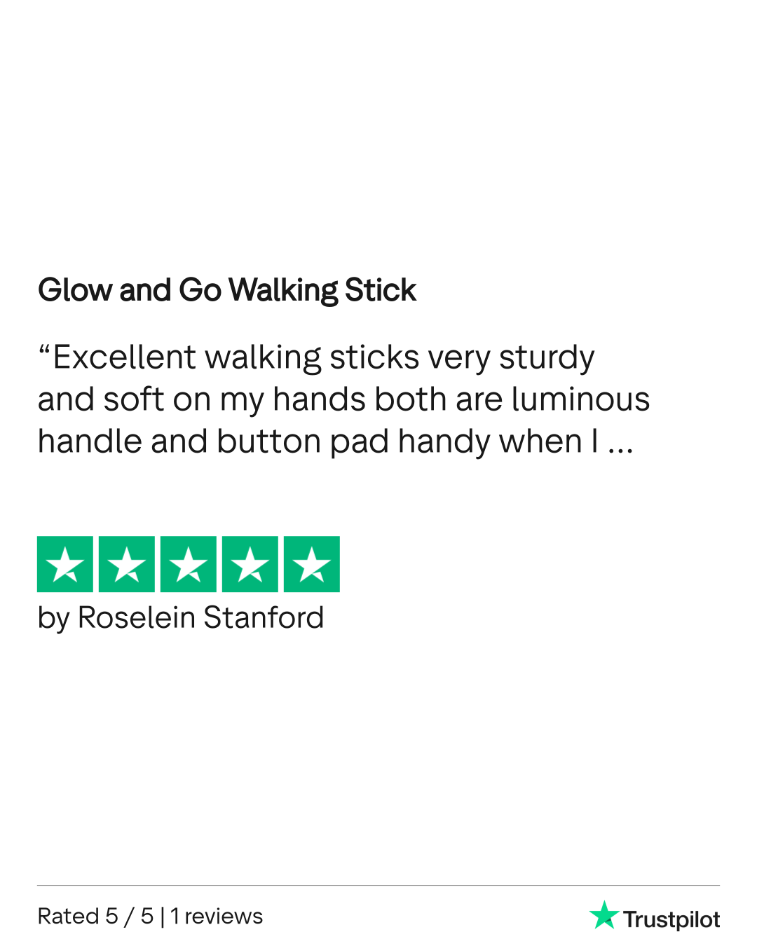 Glow and Go Walking Stick