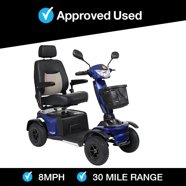 Approved and Used Banner For
Vanos Galaxy 2 Mobility Scooter In Blue 