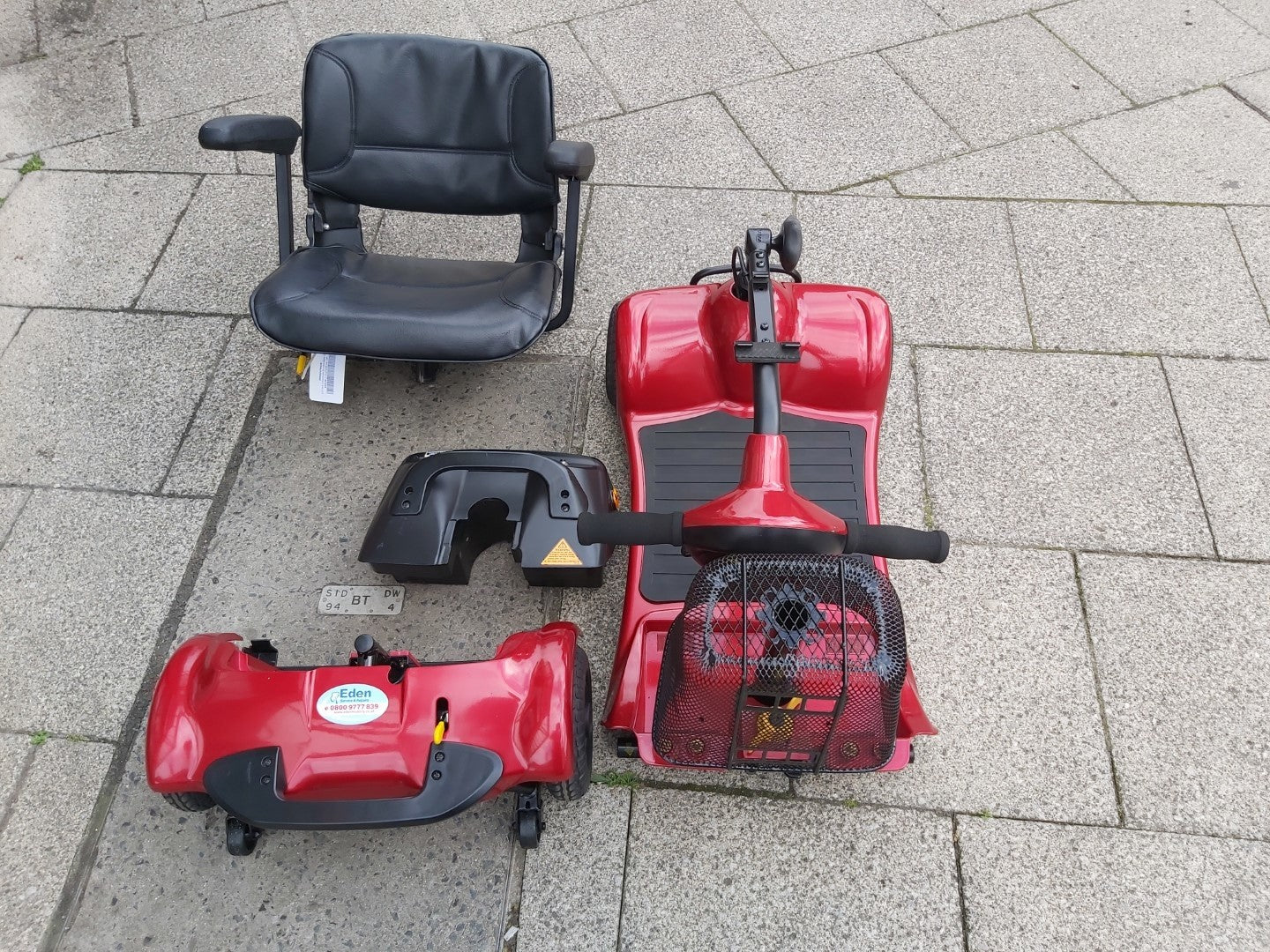 Elec Mob Ultralite 480 Red - Eden Mobility