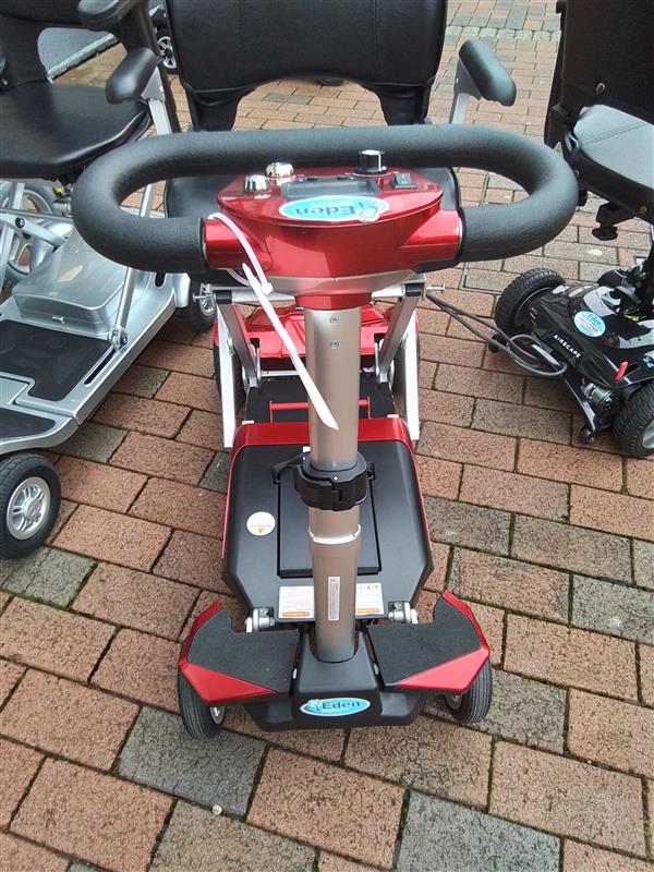 Drive Autofold Elite Front view (Red) - Eden Mobility