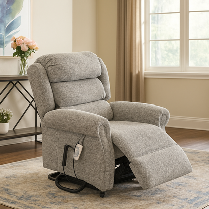 The Eden Taurus Petite Dual Motor Rise & Recliner in living room
