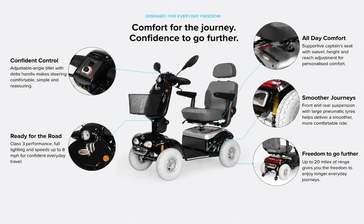 Designed for a more comfortable journey