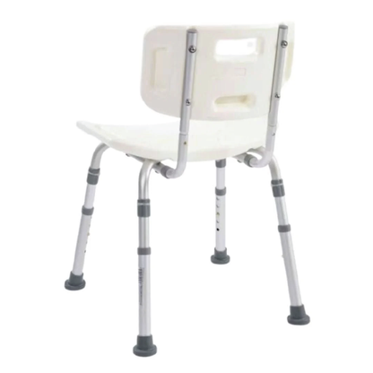 Alerta Aluminium Shower Stool with Back